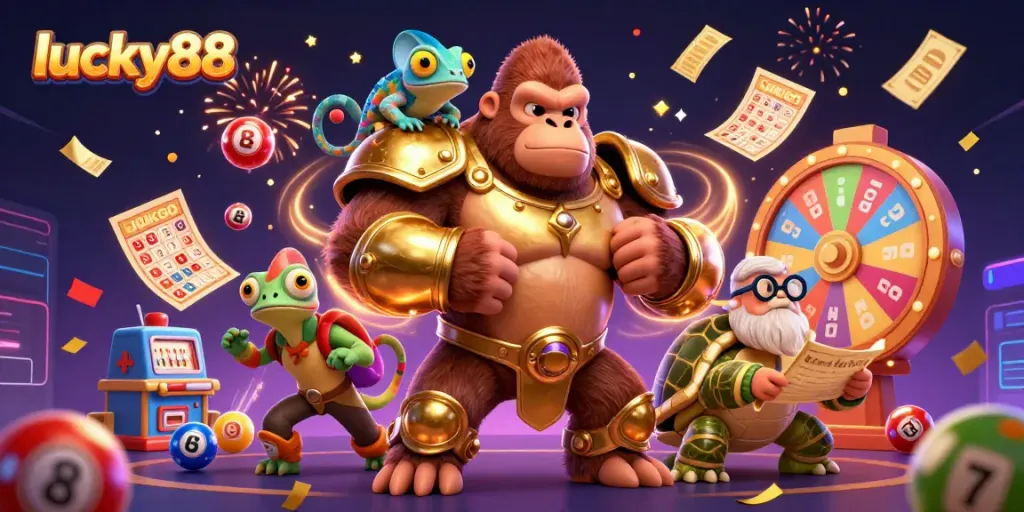Experience exhilarating excitement at lucky88 with dynamic characters and casino visuals