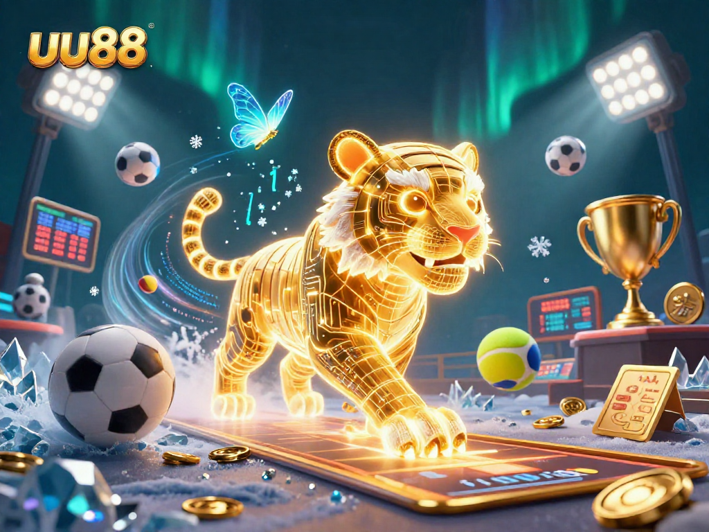 Experience thrilling gameplay at uu88 with a dynamic illustration of sports betting excitement!