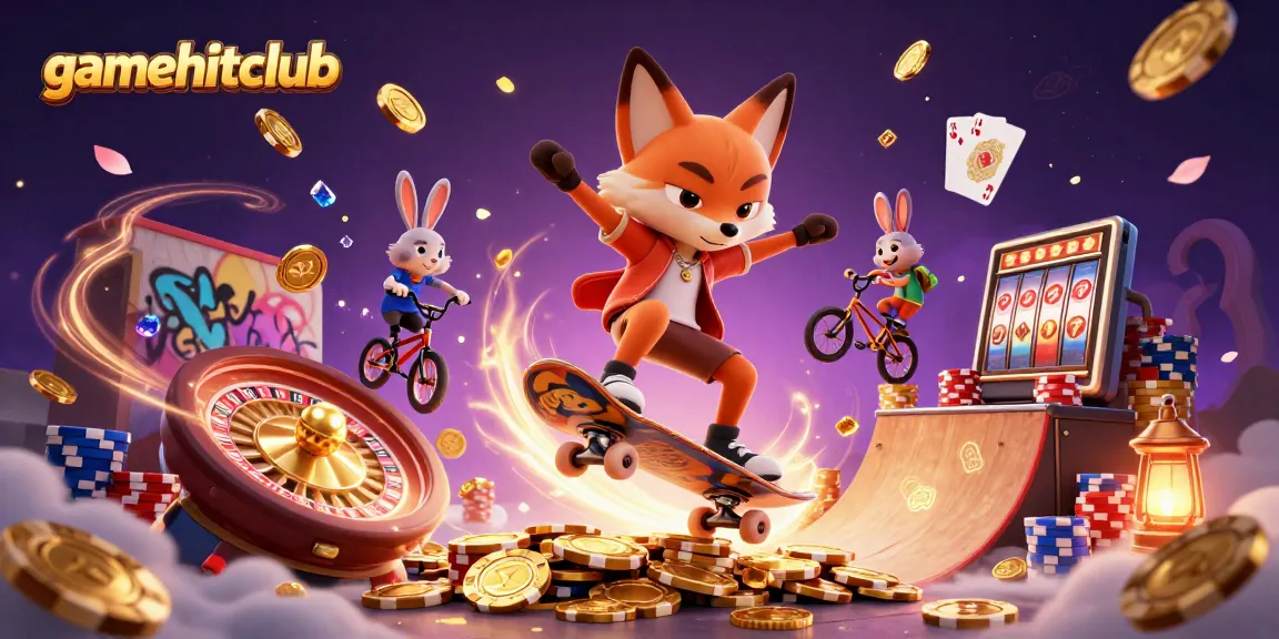 Experience thrilling entertainment at gamehitclub with dynamic casino scenes and engaging characters.
